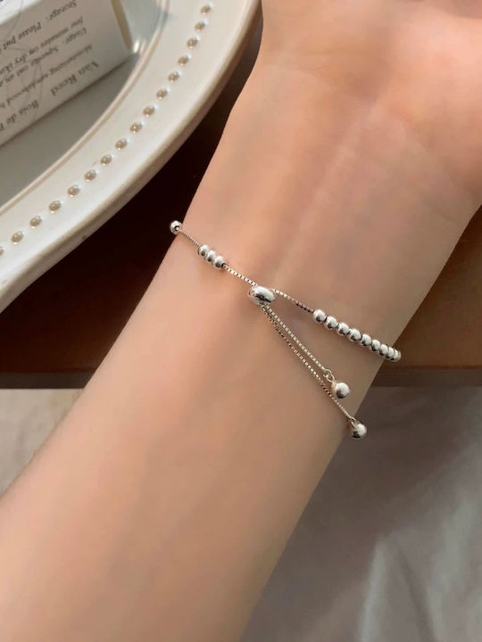Damen Armband aus Silber mit Perlen