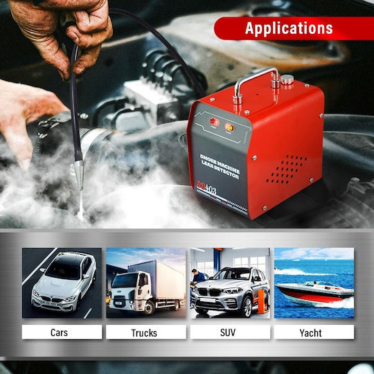 Smoke Leak Detector Professional Testing Evap Systems Automotive Pipes Intake Exhaust Ανιχνευτής Διαρροών Καπνού