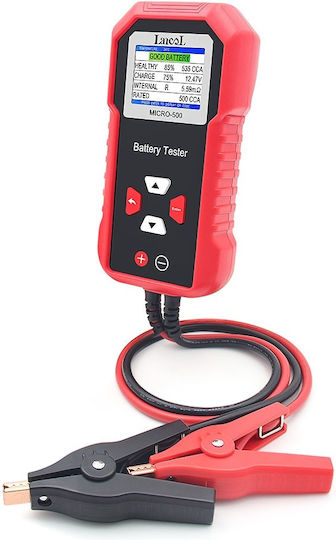 Lancol Micro-500 Tester Baterie Auto Verificare Rapidă 12v Compatibil Plumb-acid Lifepo4 Agm Gel Efb Rezultate Prin Cod Qr