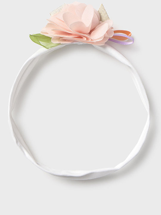 Mayoral Kids Headband With Beige Flower Mayoral Kids Headband With Beige Flower