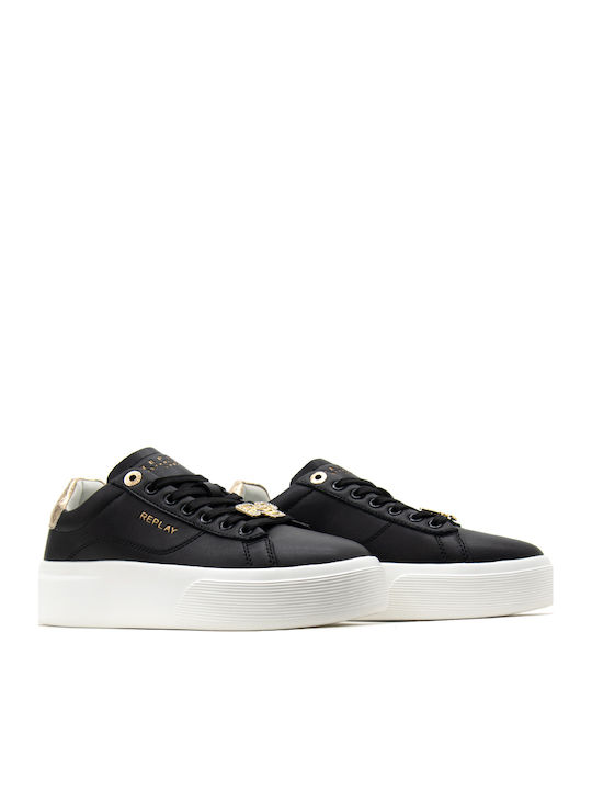 Notting Image Damen Sneakers Black-Gold