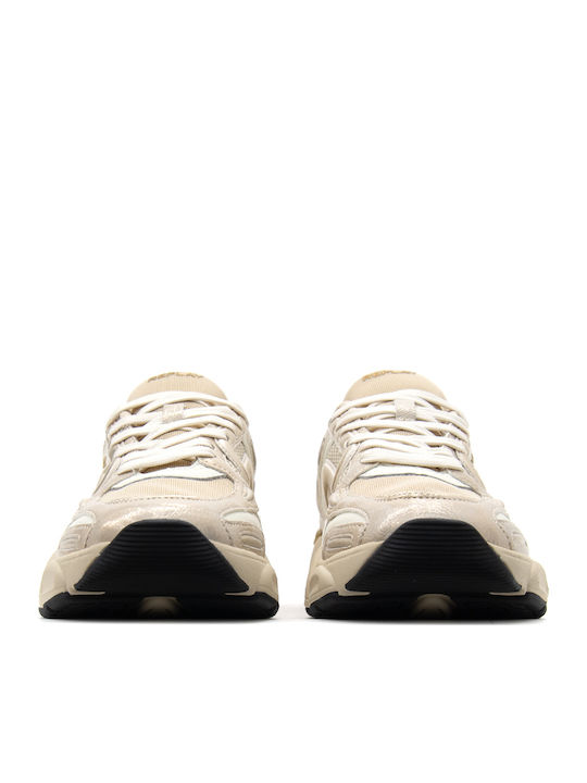 Replay Destiny Sneakers Εκρού-μπεζ-χρυσό