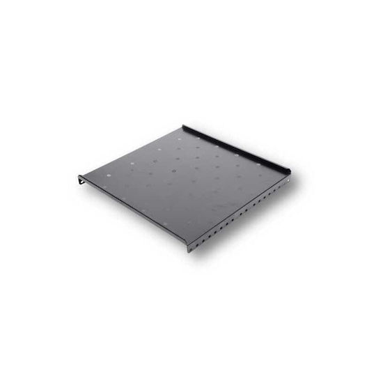 Fixed Shelf 19" 1u 300mm Front Mounting 2 Points Load 30kg Grey Ral 7035 Dateup 9801130400