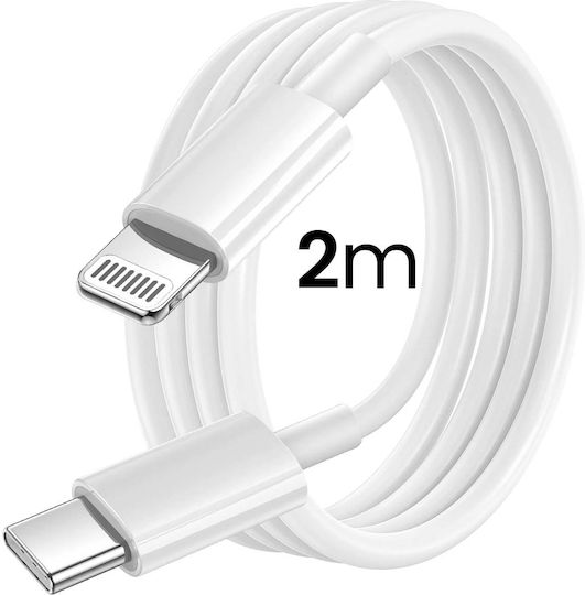 Cablu Grab 'n Go USB-C La Lightning 2m Model Must Havz Transfer Rapid Alb