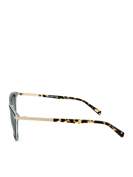 Levi's Women's Sunglasses with Green Frame and Green Gradient Lens
