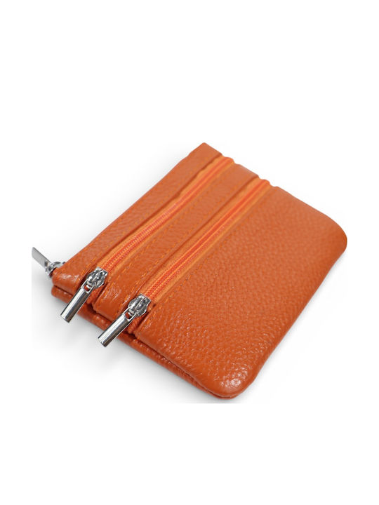 Leather Women's Wallet Classic Orange