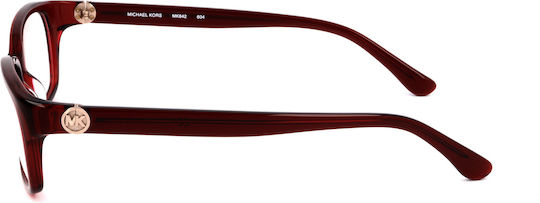 Michael Kors Weiblich Kunststoff Brillenrahmen Burgundisch MK842 604
