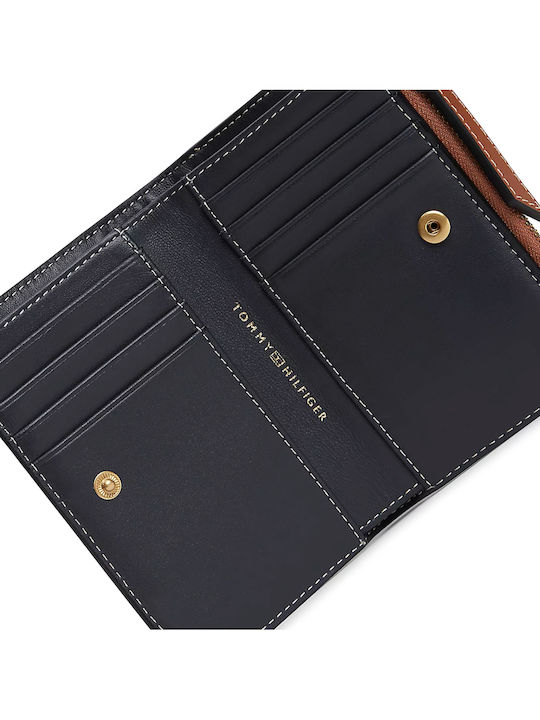 Small Leather Women's Wallet Coins Tabac Brown