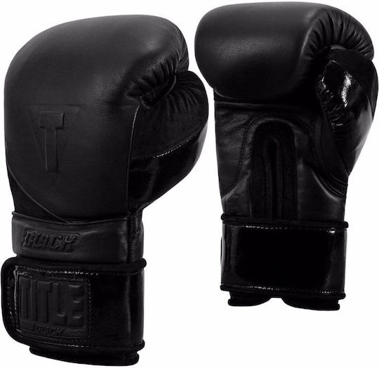 Title Boxing Black Training Gloves 2.0 Γάντια Πυγμαχίας για Αγώνα Μαύρα