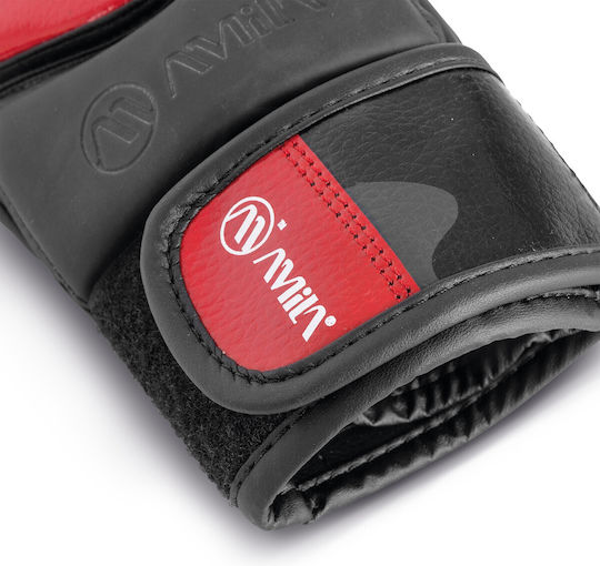 AMILA MMA-Handschuhe aus Kunstleder Schwarz