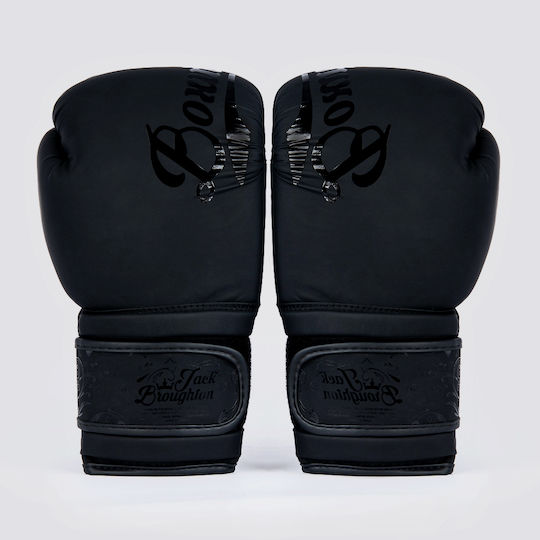 Boxing Pro Jack Broughton 1743 941002 Mănuși de Box din Piele Sintetică pentru Competiție Negre