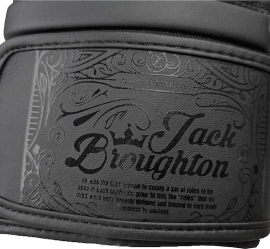 Boxing Pro Jack Broughton 1743 941002 Mănuși de Box din Piele Sintetică pentru Competiție Negre