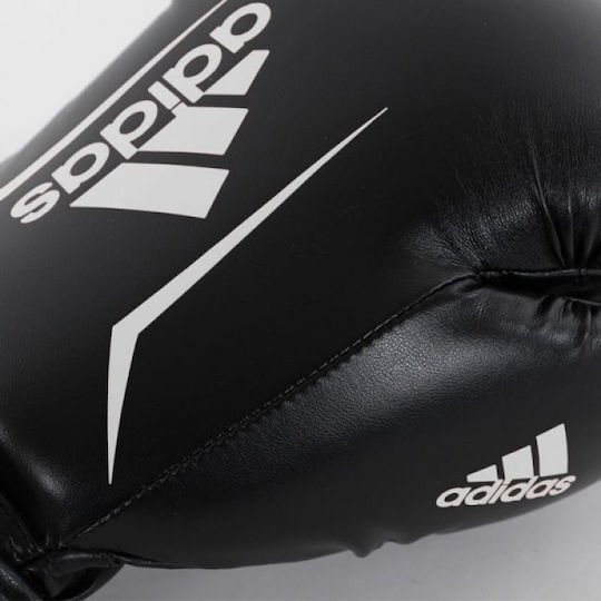 adidas Speed 50 Kids Boxing Gloves made of Synthetic Leather for Match Black/White