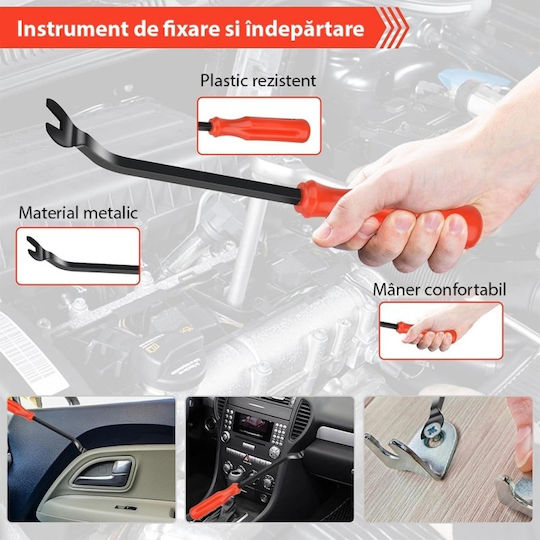 Set 680 Clipsuri Universale de Fixare Auto Kit de Reparare Cleme din Plastic 23 Dimensiuni de la 5 mm la 100 mm Uși Aripi Bare de Protecție Scuturi Multicolore