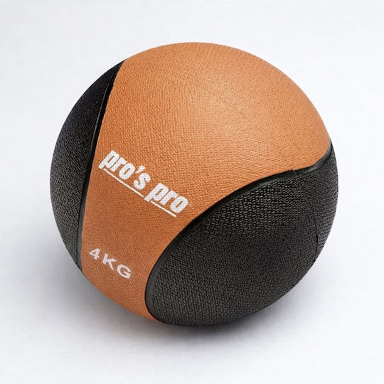 Pro's Pro Μπάλα Medicine 4kg σε Μαύρο Χρώμα
