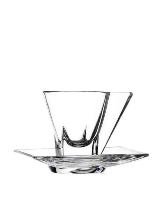 Σετ Φλιτζάνια Espresso Γυάλινα Διάφανα 150ml 6τμχ