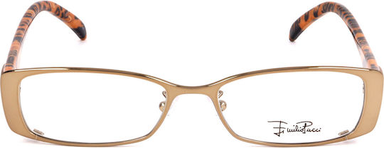 Emilio Pucci Women's Metal Prescription Eyeglass Frame Brown EP2140 207