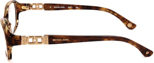 Michael Kors Weiblich Kunststoff Brillenrahmen Braun MK217 226
