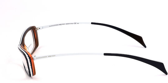 Alexander McQueen Plastic Eyeglass Frame Blue