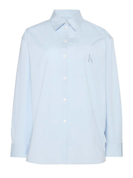 Women's Long Sleeve Shirt Light Blue