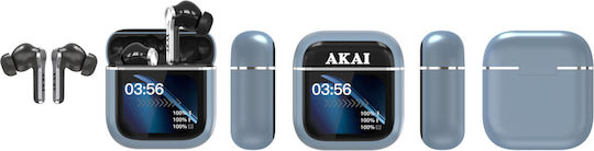 Akai Proffesional BTE-J600BL In-ear Bluetooth Handsfree Ακουστικά με Θήκη Φόρτισης Μπλε