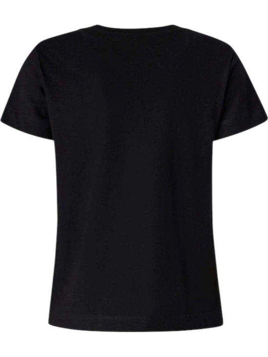Women's Blouse Cotton Short Sleeve Black