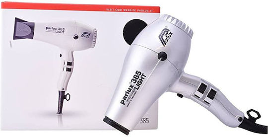 Parlux 385 Power Light Ionic Professional Hair Dryer 2150W Silver