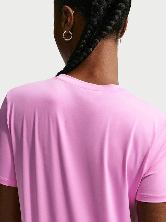 One Classic Women's Blouse Short Sleeve Purple