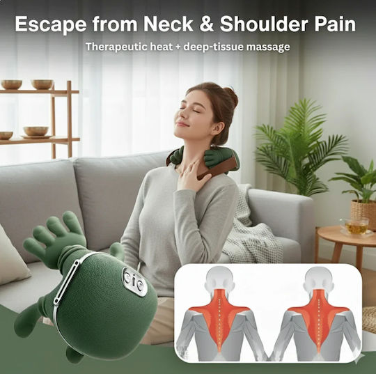 Massage Device Shiatsu for the Neck, the Head, the Back, the Legs & the Hands with Heating Function