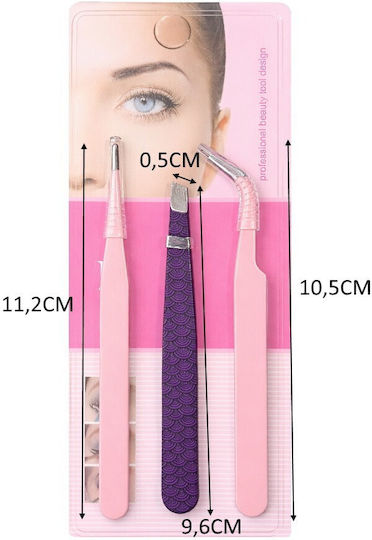 Σετ 3 Λαβίδες Extensions & Strass