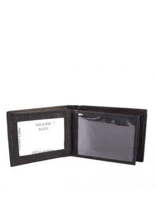 Leather Men's Wallet Classic with RFID Black