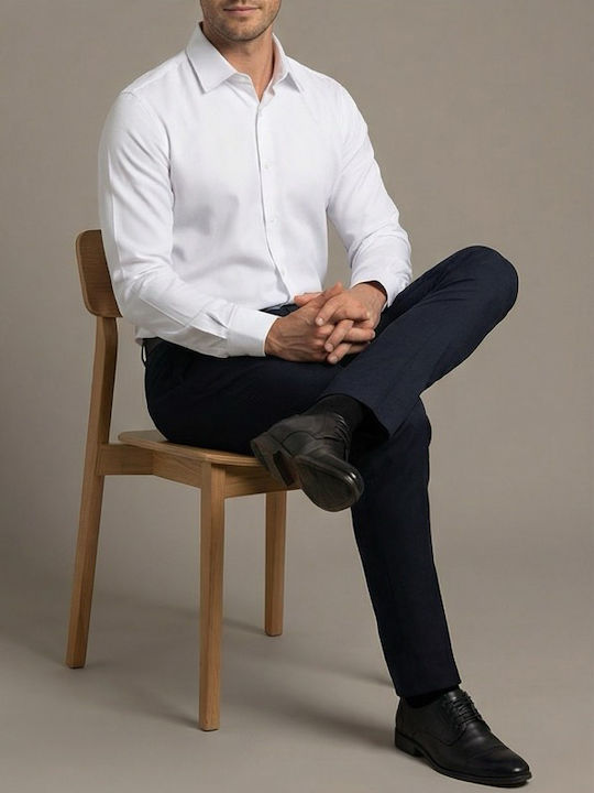 Long-sleeved Cotton Shirt White