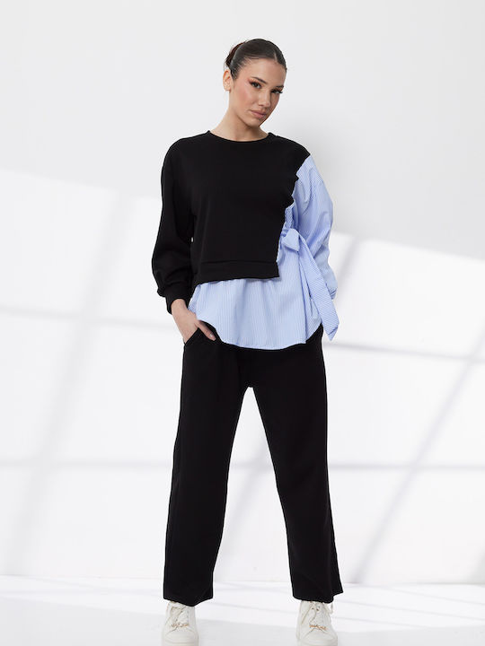 Femei Negru Set cu Pantaloni