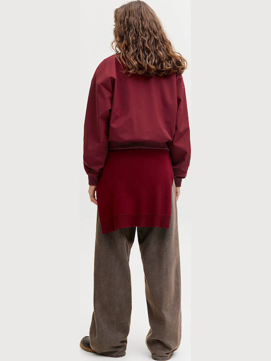 Γυναικείο Bomber Jacket Bordeaux