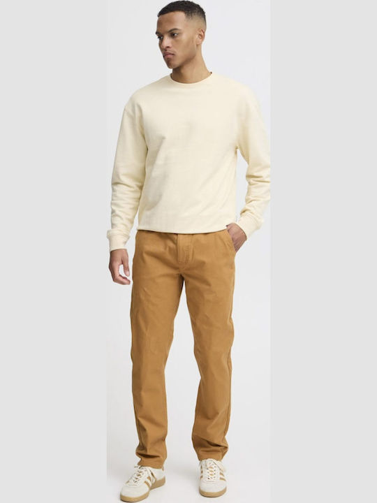 Pantaloni Chino Elastic cu Croială Normală Tabac Brown