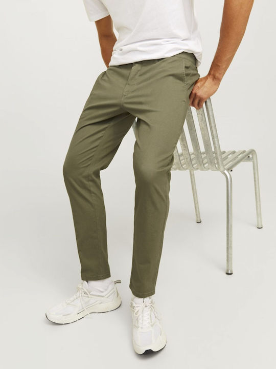 Παντελόνι Chino Ελαστικό σε Slim Εφαρμογή Λαδί
