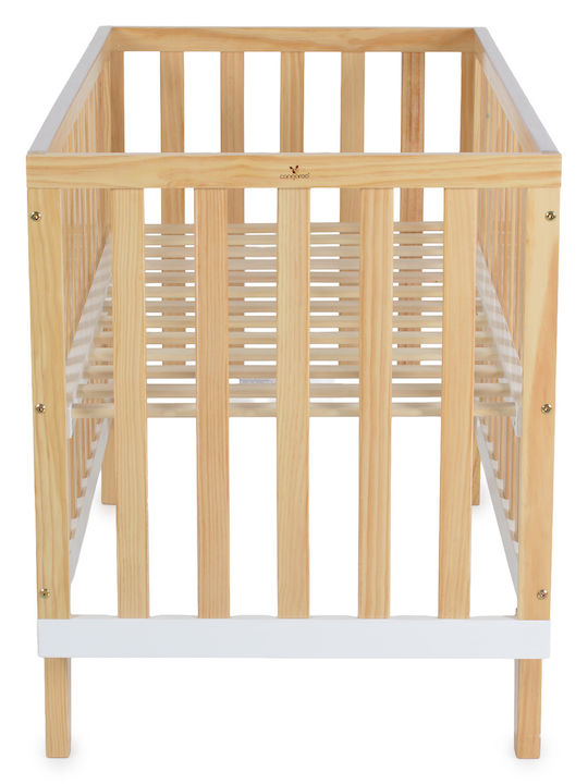 Cangaroo Βρεφική Κούνια Μπεζ με Στρώμα 60x120cm