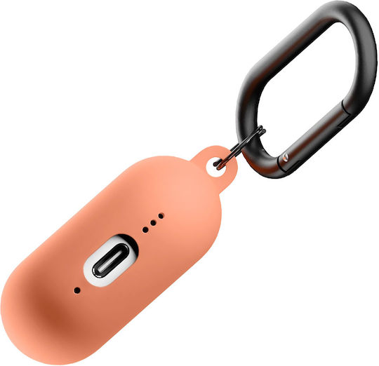 Native Union Silicone Case Airpods 4 Metal Carabiner Orange