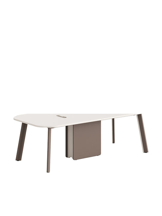 Schreibtisch Newline Holz cream 240x110x75cm