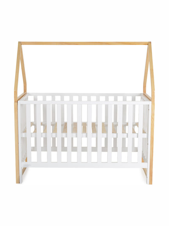 Cangaroo Pătuț Bebeluși Alb pentru Saltea 60x120cm
