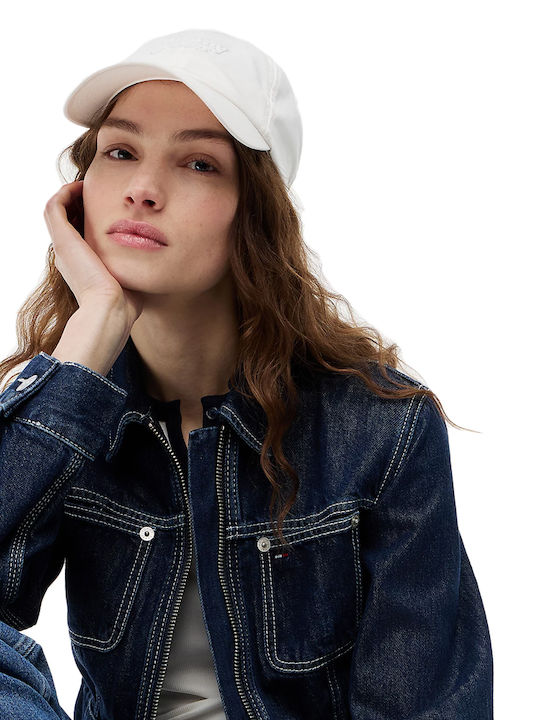 Tommy Hilfiger Tommy Jeans Script Logo Cap Women Εκρου Aw0aw18358-ybh
