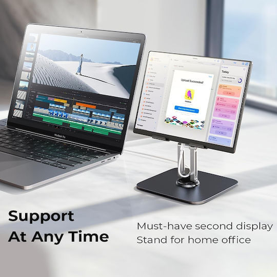 Lisen Tablet Stand Desktop Until 12.9" Black