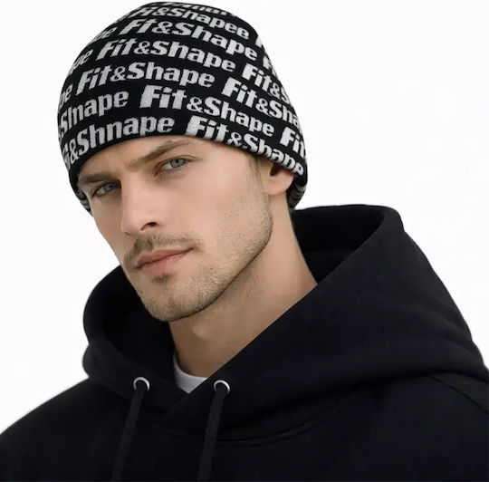 Beanie Unisex Beanie Knitted in Black color