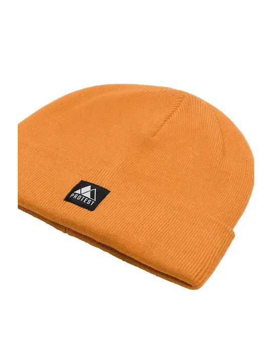 Beanie Unisex Σκούφος Πλεκτός σε Καφέ χρώμα