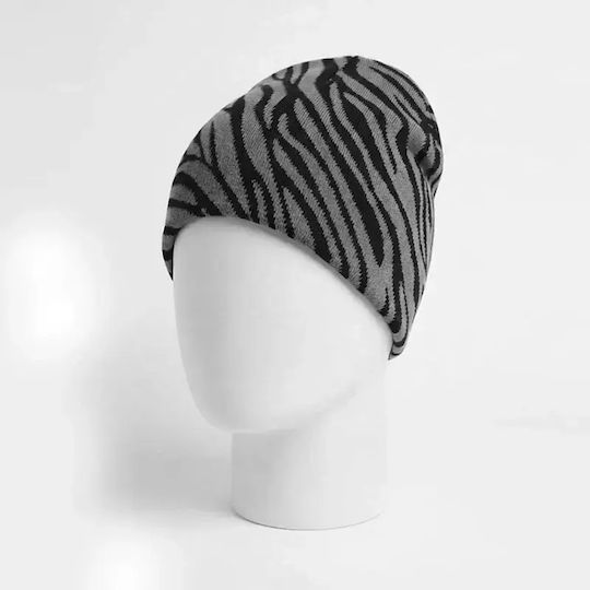 Beanie Unisex Beanie Knitted in Gray color