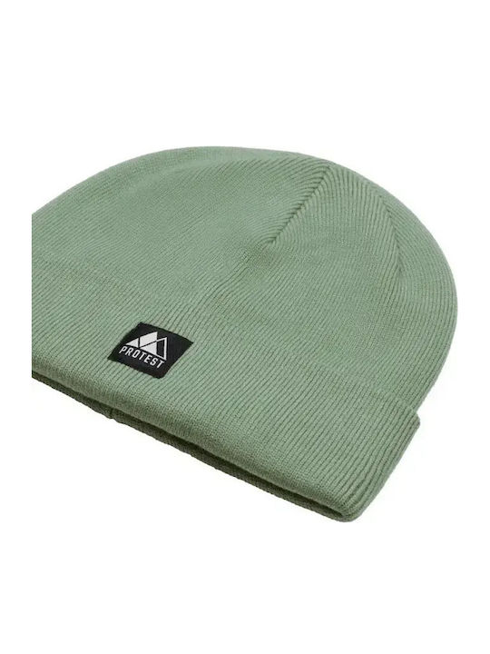 Beanie Unisex Σκούφος Πλεκτός σε Πράσινο χρώμα