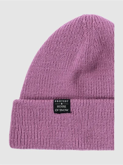 Beanie Γυναικείος Σκούφος Πλεκτός σε Ροζ χρώμα