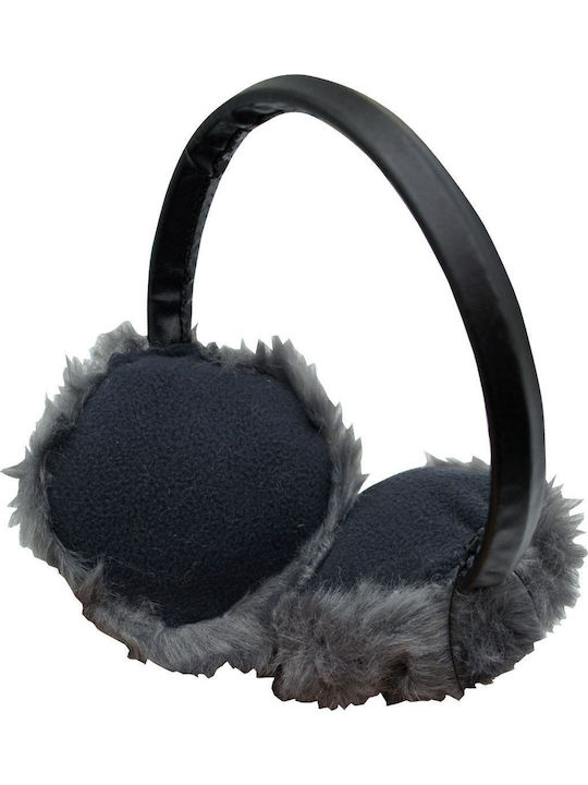 Unisex Earmuff Πλεκτό σε Γκρι χρώμα