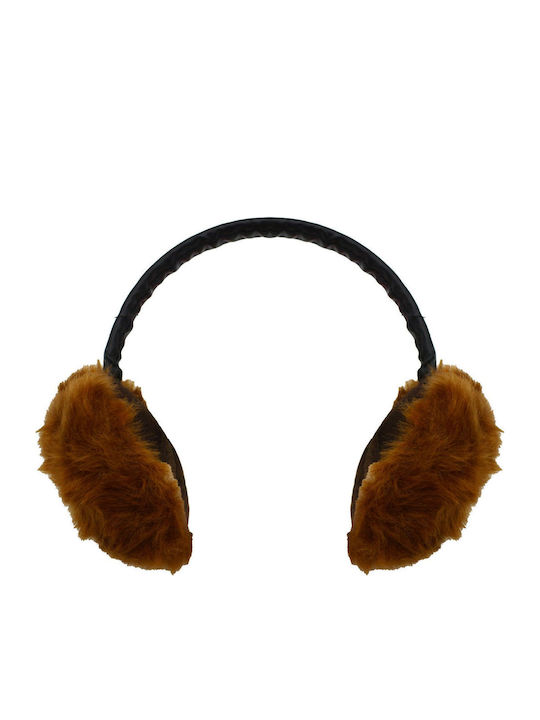 Unisex Earmuff Knitted in Brown color