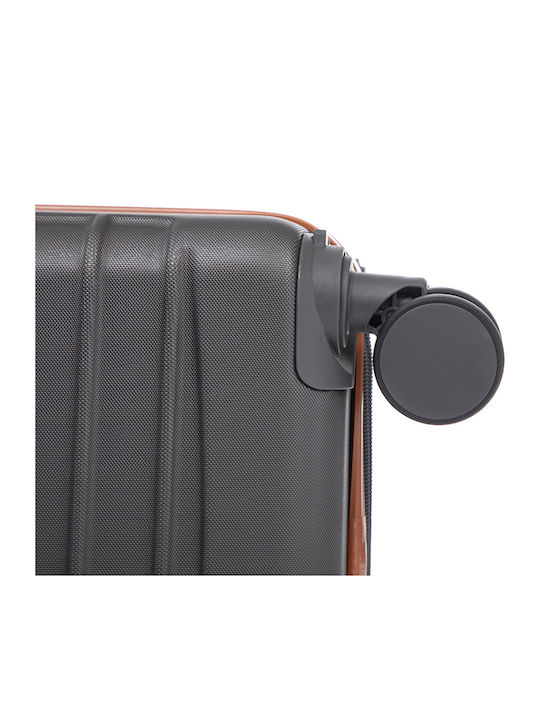 Quasar Valize de Călătorie Dure Gray/brown cu 4 roți Set 3buc